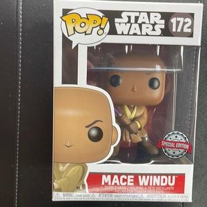 Mace Windu Star Wars Funko Pop - Purple Lightsaber -Exclusive